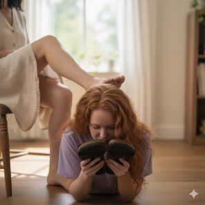 AI Lesbian Feet Worship Scenes - #9