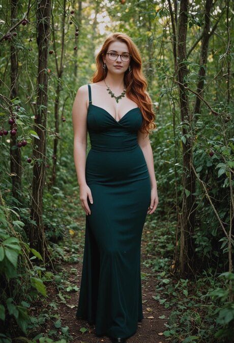 Redheaded AI generated girl has POV sex with a man while in a forest - #4