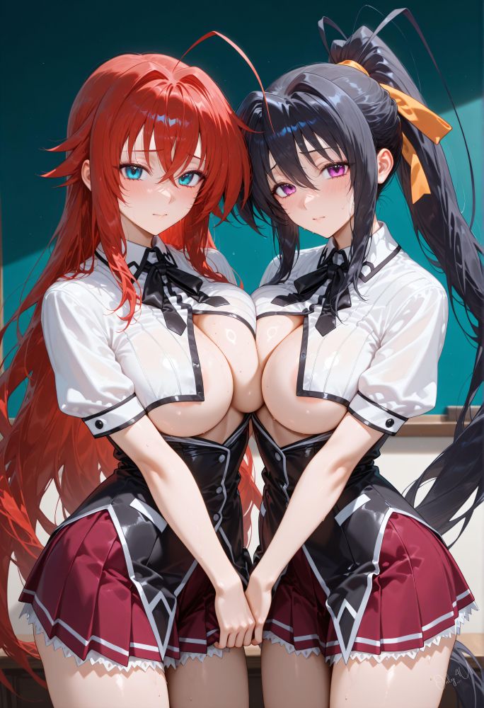 Akeno x Rias DxD - Only4uart - #1