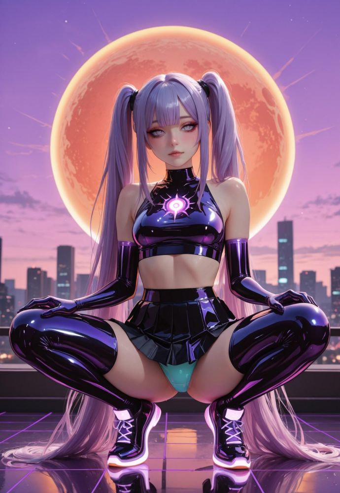 Neon Sunset Blushie - #10