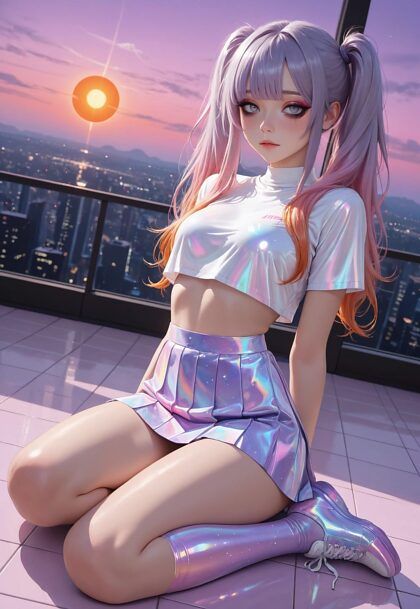 Neon Sunset Blushie - #22