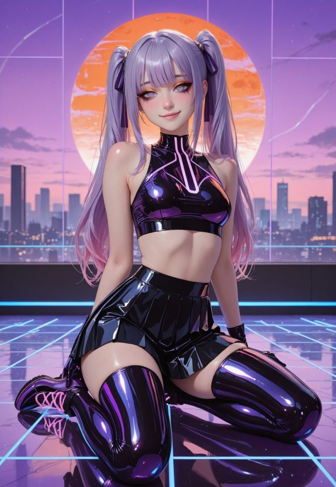 Neon Sunset Blushie - #11