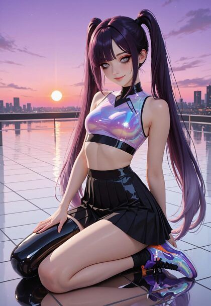 Neon Sunset Blushie - #17