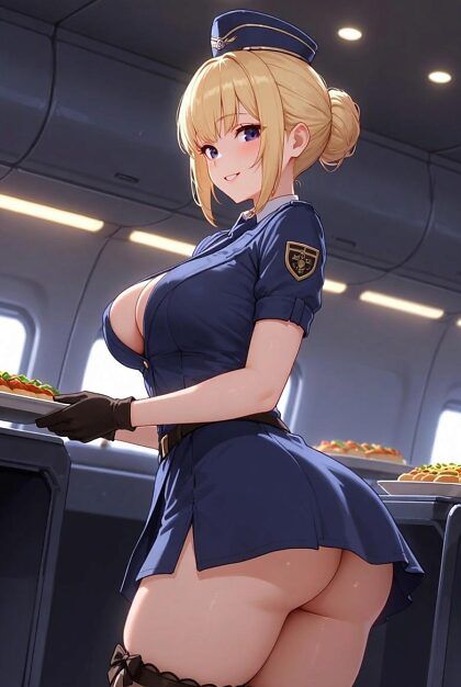 Sexy first-class flight attendants - #24