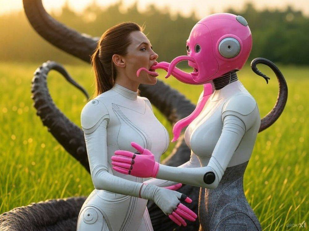 Angelina Ai vs Alien Tentacles - #1