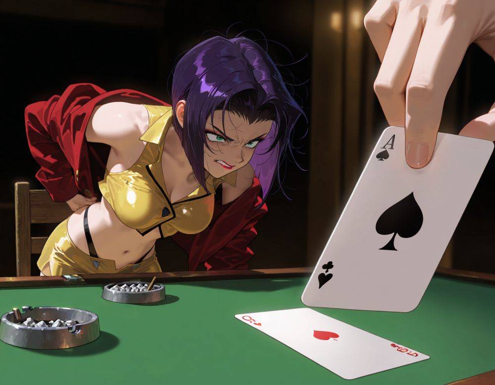 Faye 'Lady luck' Valentine strip poker - #9