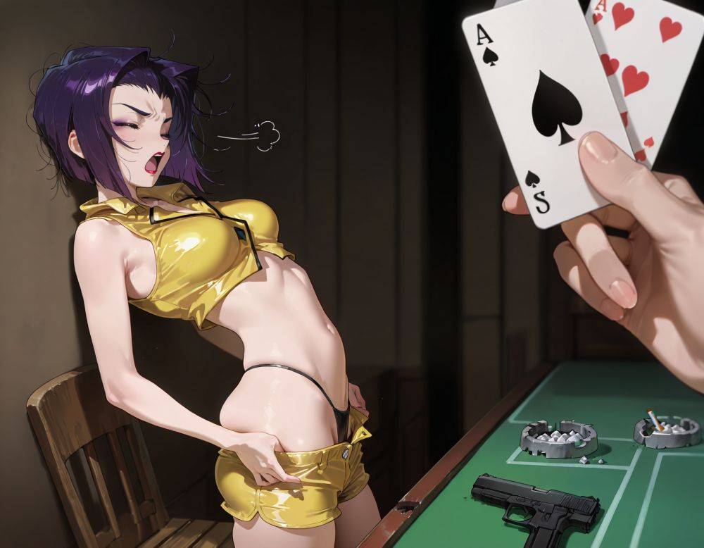 Faye 'Lady luck' Valentine strip poker - #5