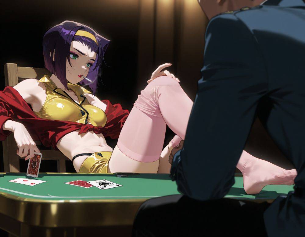 Faye 'Lady luck' Valentine strip poker - #4