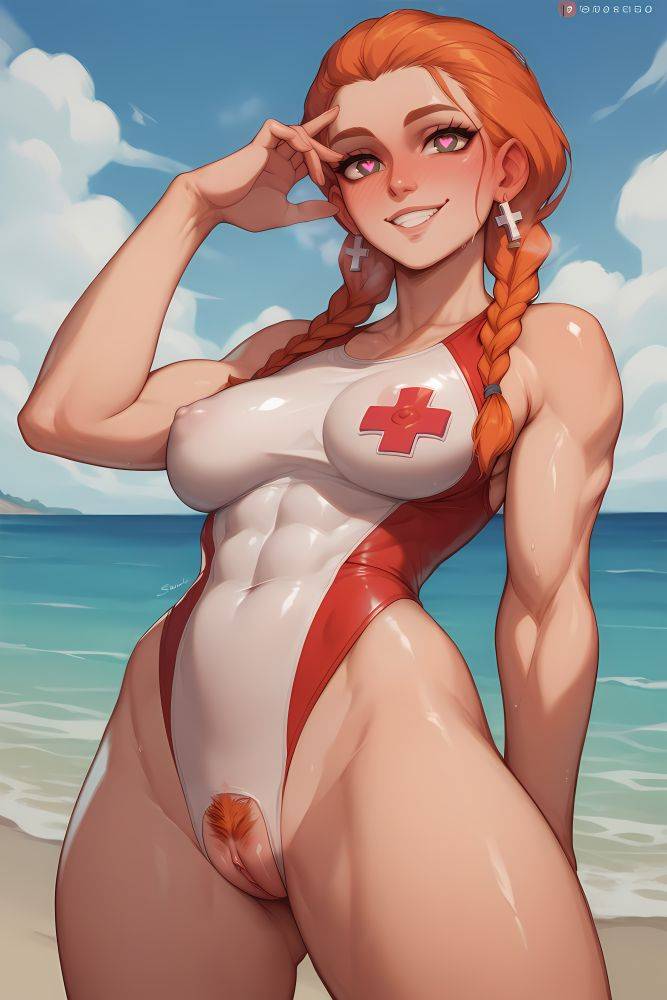 Which profession is the hottest? 1) Nurse 2) Teacher 3) Lab girl 4) Life guard - #4