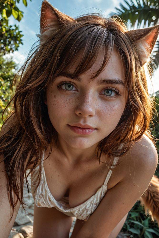 You just landed on Cat Girl Island, and right during the period they're in heat! Proceed with caution. - #12