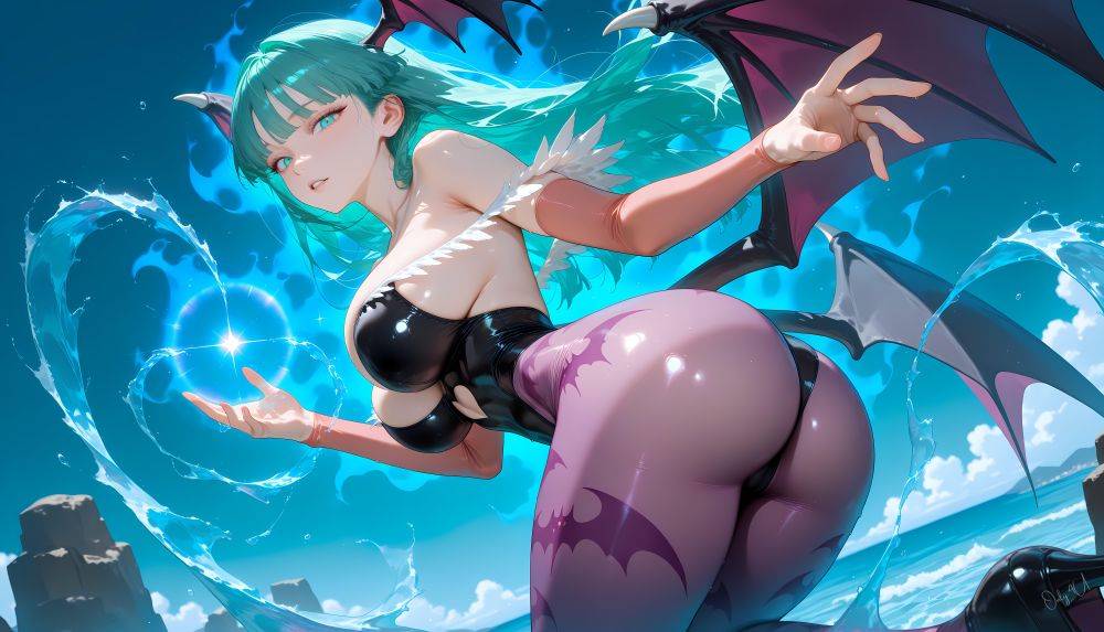 Morrigan Aensland bewitching thighs ....Only4uArt - #1