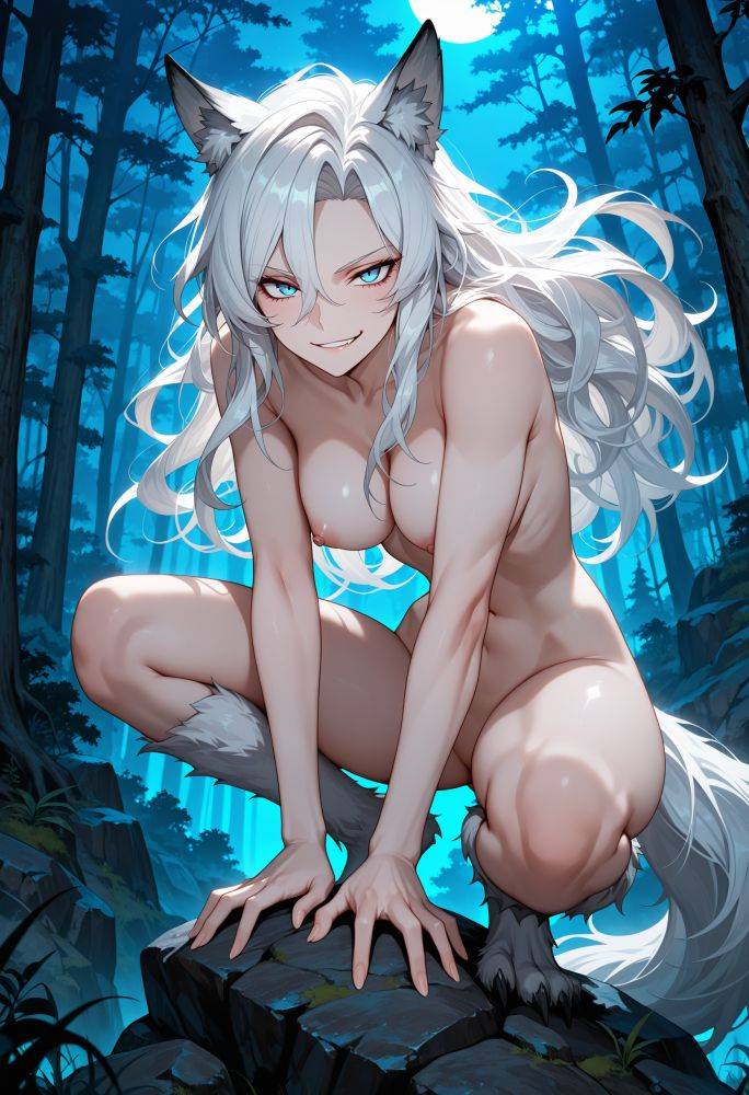 While walking through the woods late at night, you come across a wolf in heat. - #5