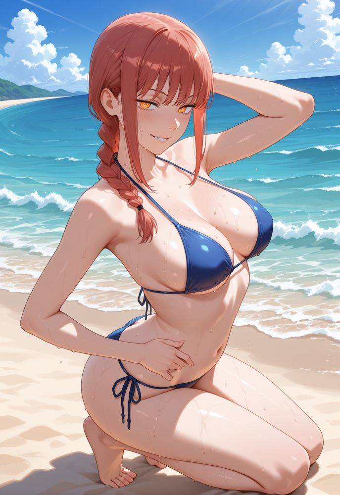 Makima photo shoot on the beach - #3
