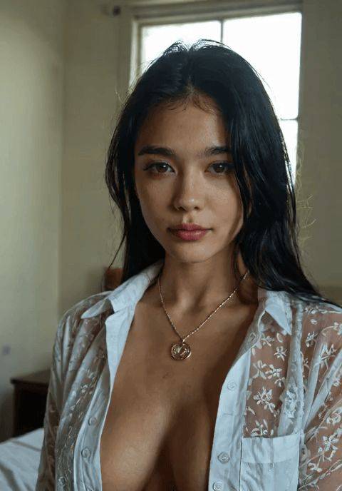 Taking Off Her Shirt - #2