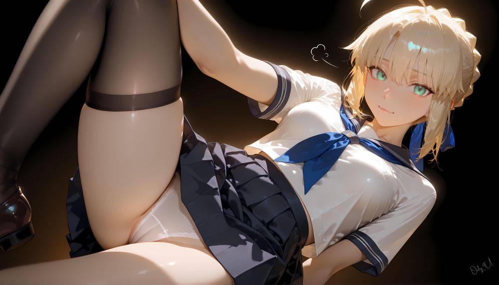 Saber Pantyshots FGO - Only4uArt - #2