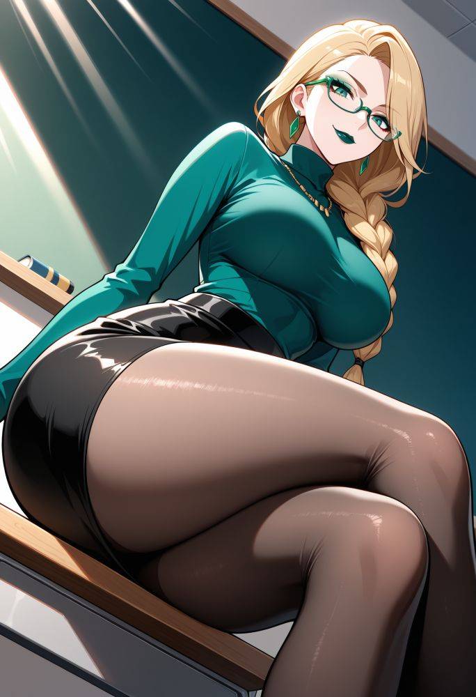 Your new professor has been...distracting. And now she's asked you to stay after class. - #1