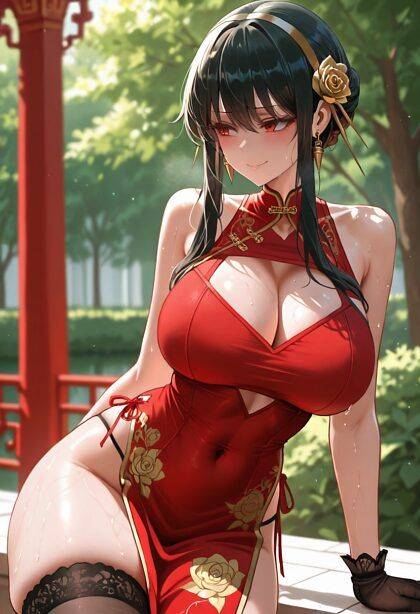 This dress goes incredibly well with Yor's eyes - #8