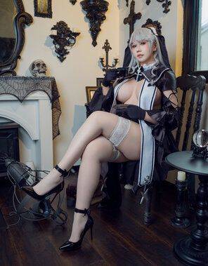 [Mahana 酱w] Blue Blue Line Ai and Liya nun's uniform - #2