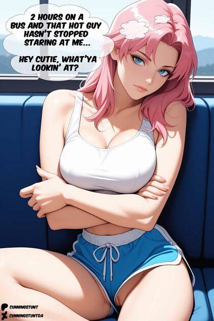 Pinkie on bus - #17