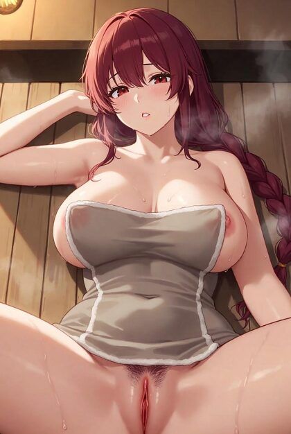Beautiful Women Enjoying a Sauna - #25