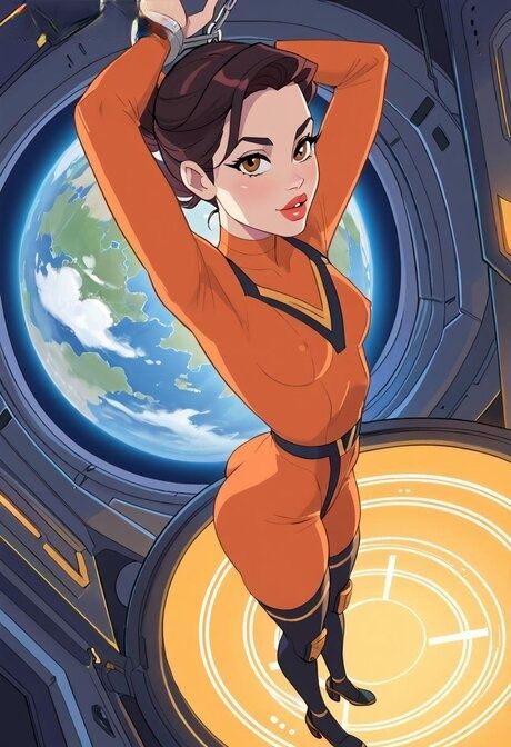 AI generated cartoon girl highlights her juicy ass while going nude - #7