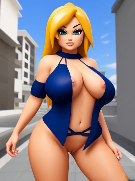 Chubby Hentai babe Roblox shows off her big breasts while naked - #2