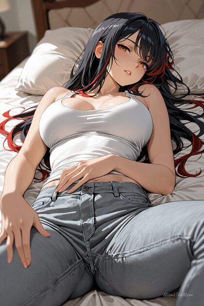 Girl in gray jeans - #4