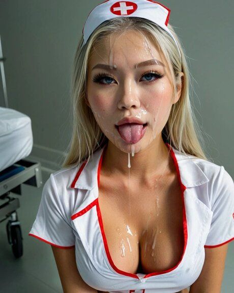 Naughty blonde nurse gets fucked on hospital beds and takes facial cumshots - #5