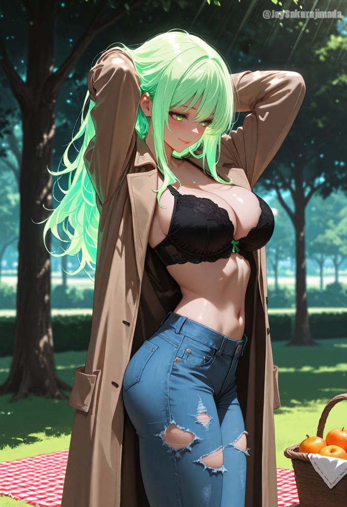 She likes to take advantage of the good weather - #1