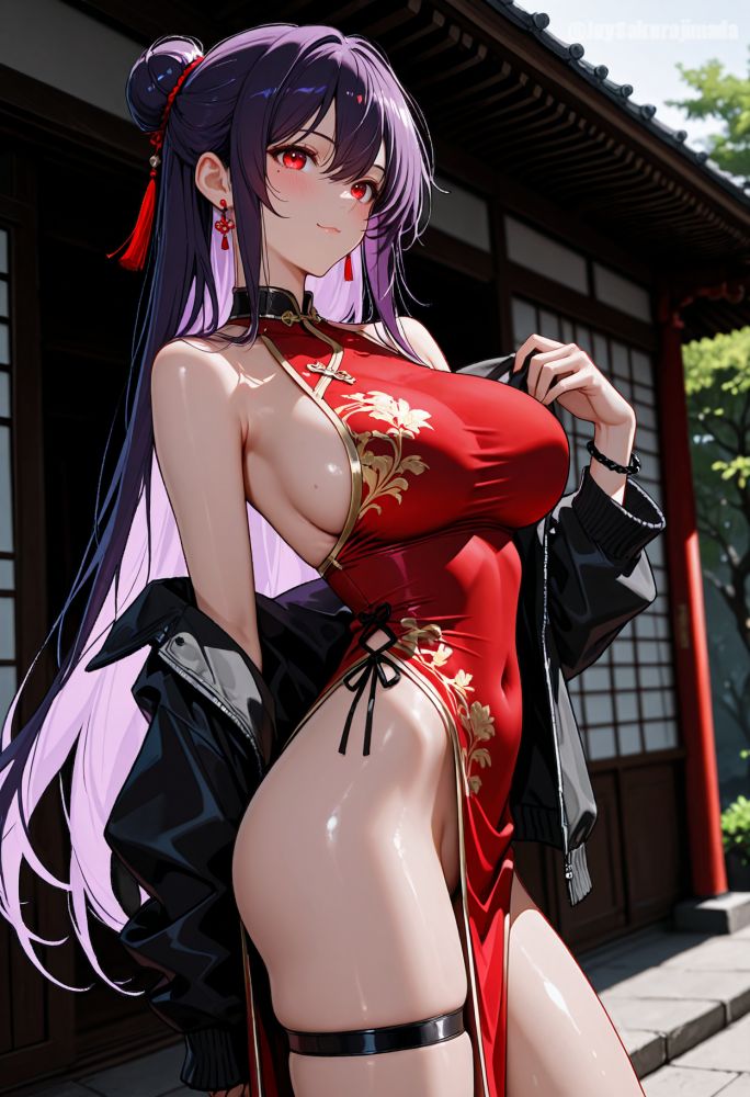 Red might just suit her quite well - #2