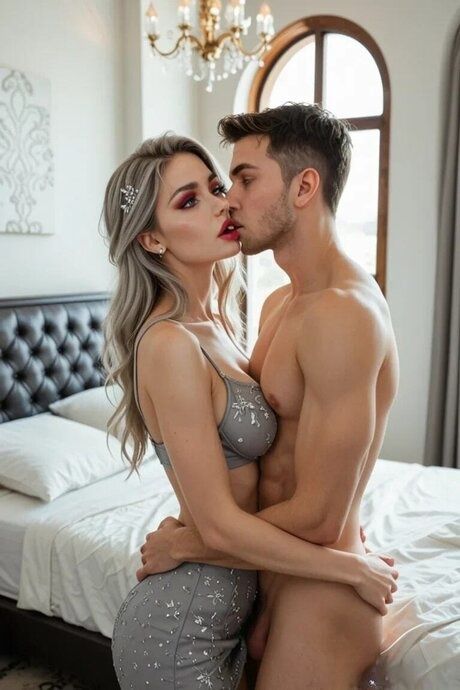 Blonde chick has some doggystyle sex while showing her sexy body - #4
