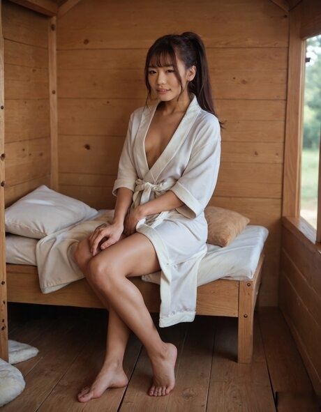 Asian girl shows off her tits and does anal in an AI generated scene - #10