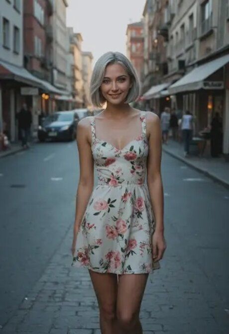 Pretty blonde sucks and rides a big dick in an AI generated outdoor scene - #10