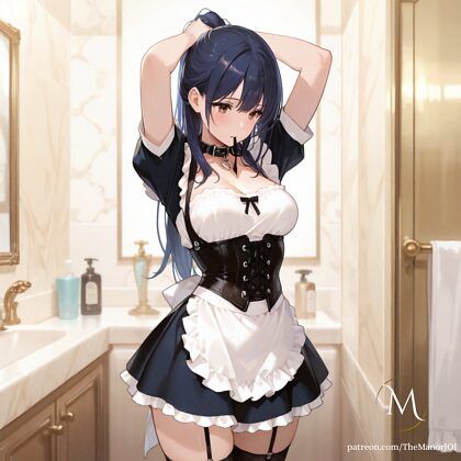 Getting ready for maid duty - #10