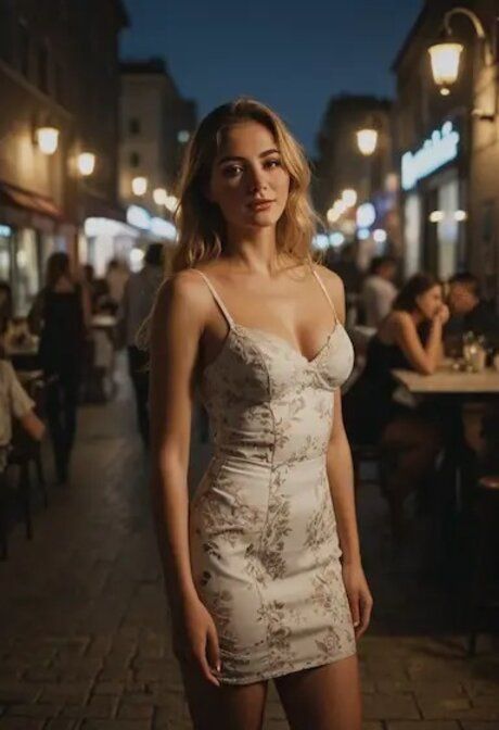 AI generated teen Valentina Rossi poses and sucks a dick in public - #3