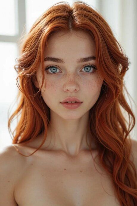 Pretty redhead has POV sexual intercourse in an AI generated bedroom scene - #2