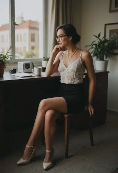 Hot secretary has hardcore office sex in an AI generated compilation - #9