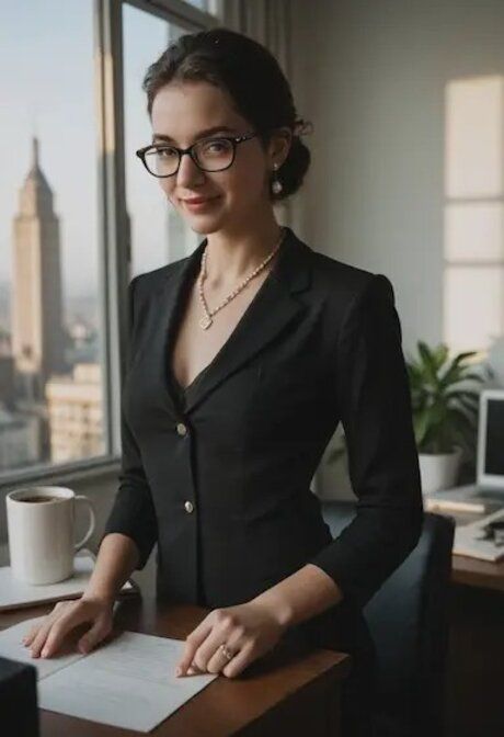 Hot secretary has hardcore office sex in an AI generated compilation - #10