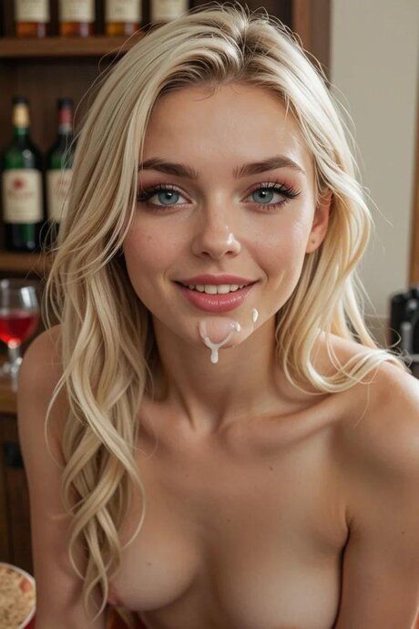 Hot blonde with striking eyes sports and seduces men in the nude - #8