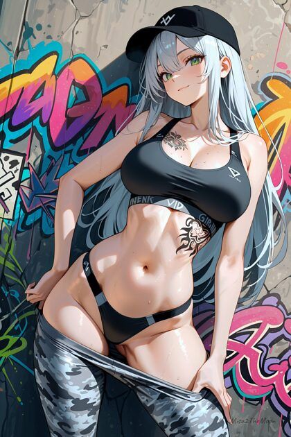 Graffiti Street Girl - #7