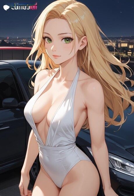 Blonde girl has sexual intercourse with her man friend inside a vehicle - #8