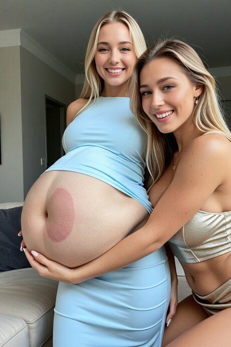 Pretty blonde models show off their tits in an AI generated compilation - #6