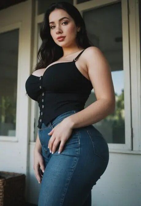 Big ass AI babe Daria Calman show her fabulous big tits and tasty cunt - #7
