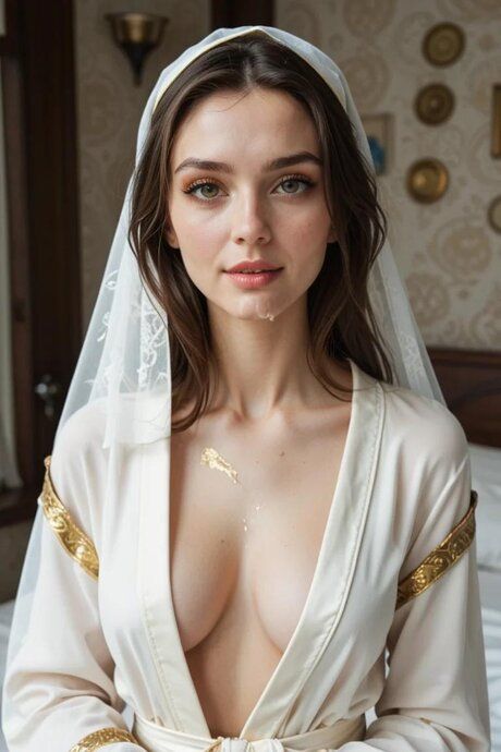 Adorable brunette AI teen Pope Seraphina eats a dick and rides it good - #7