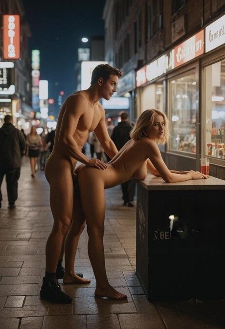 Beautiful blonde model gives a blowjob and has outdoor sexual intercourse - #5