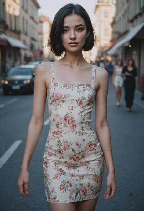 Skinny AI generated teen Ellis Florescu fucks a dick and poses in public - #4