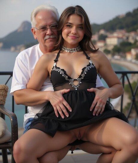 Sexy AI generated girl with firm tits models solo and has hardcore sex too - #4