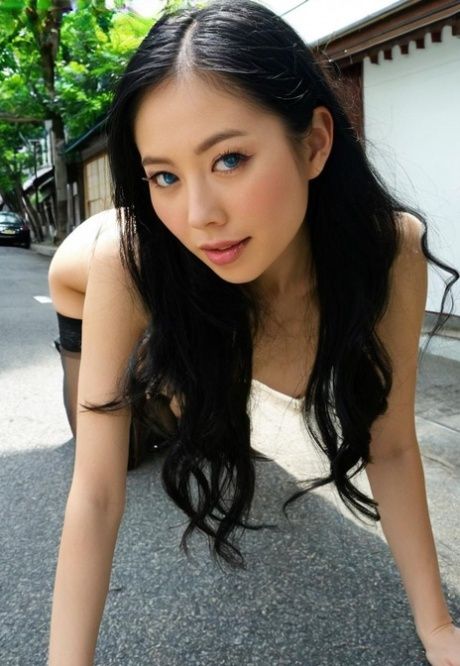 Asian AI generated babe Shirley posing seductively in her public compilation - #10