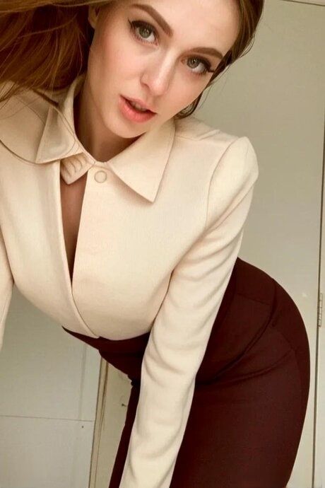 Beautiful AI generated amateur Maya Bennett poses in her solo compilation - #7