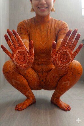 Nude mehndi photography - #16